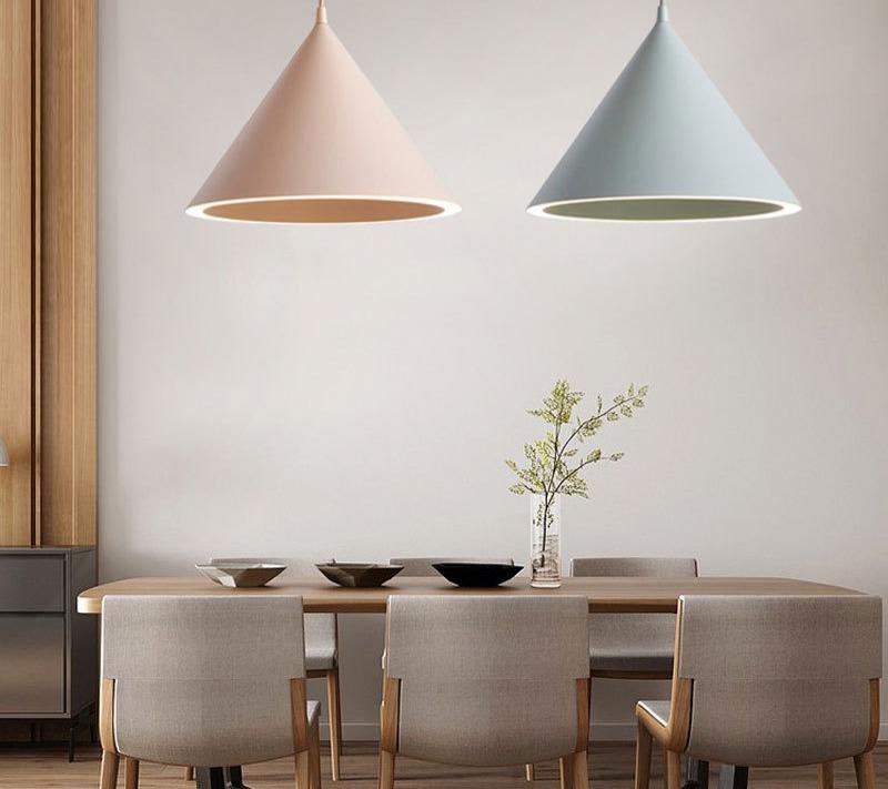 Macaron Colour Modern Aluminium Pendant Light