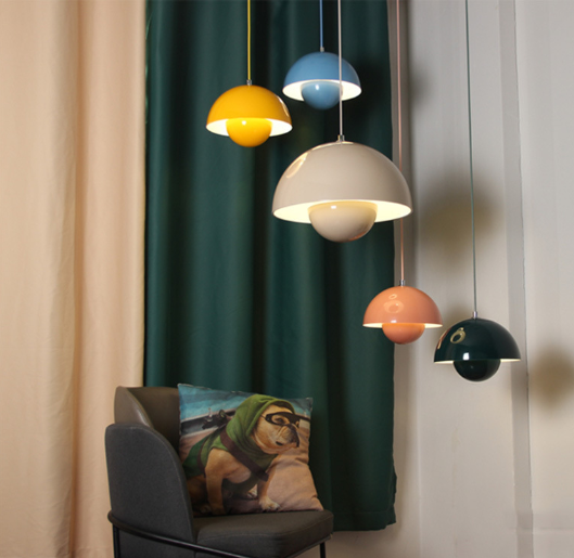 LED Mushroom Design Modern Pendant Light