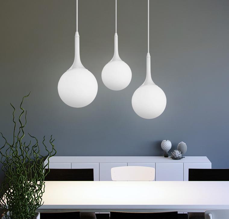 LED Milky White Pendant Light