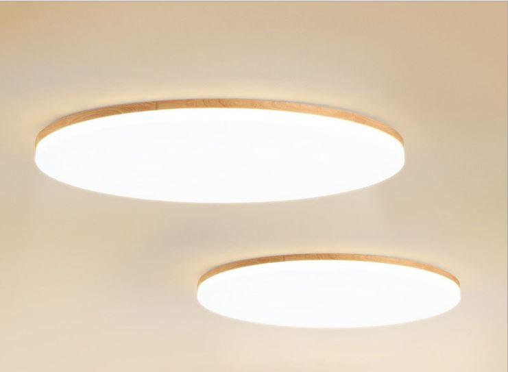 LED Wood Round Square Ceiling Light