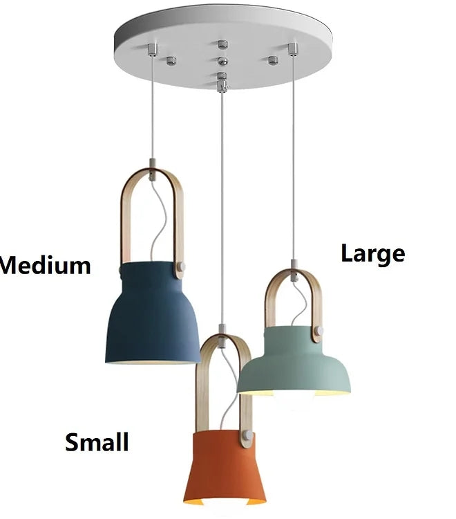 LED Retro Design Multi-color Pendant Light