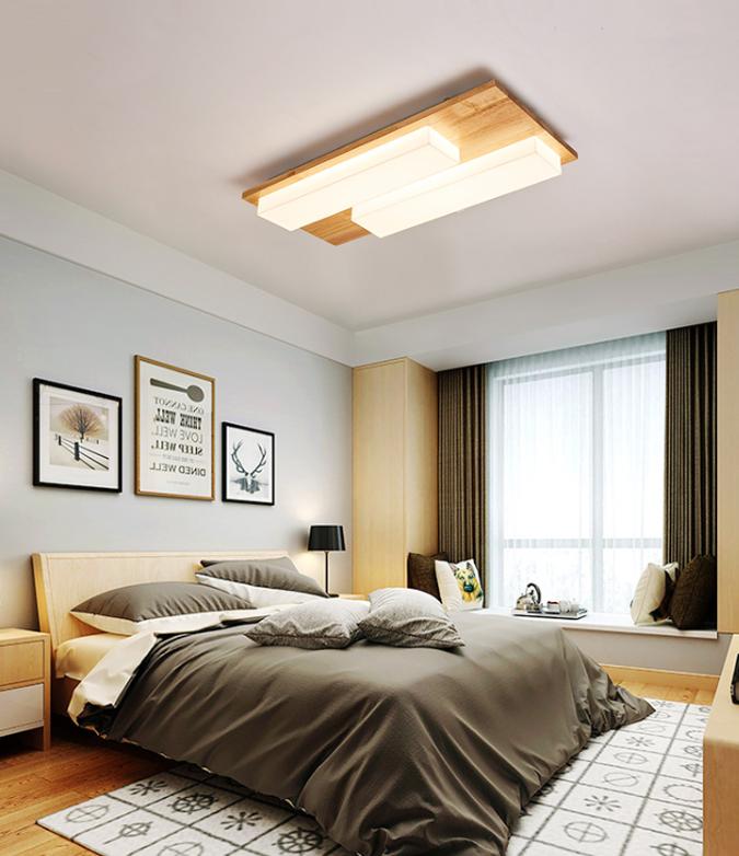LED Wooden Base Piano Key Design Ceiling Light