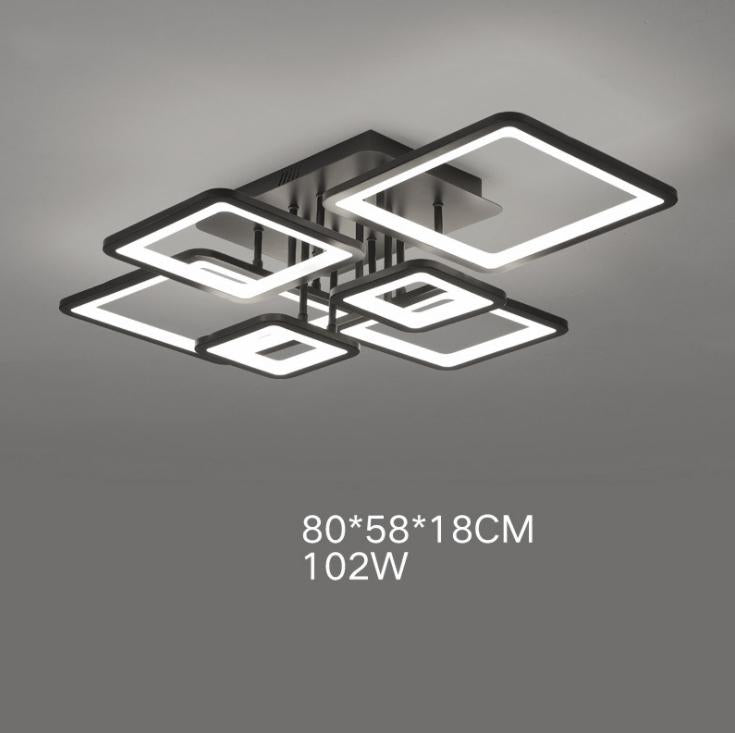 LED Modern Black & White Living Room Ceiling Light