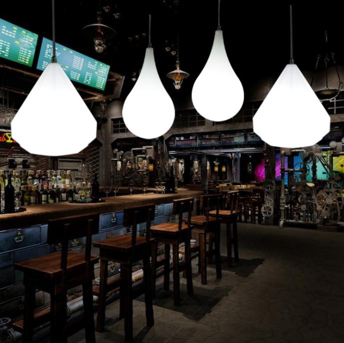 LED Diamond & Droplet Design Pendant Light