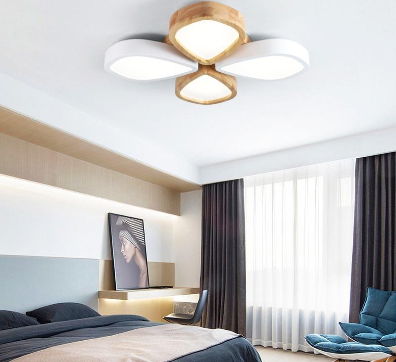 Modern Acrylic LED Flower Ceiling Light for Living Room Bedroom