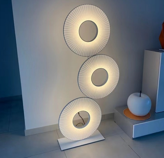 LED Triple Discs Creative Floor Lamp