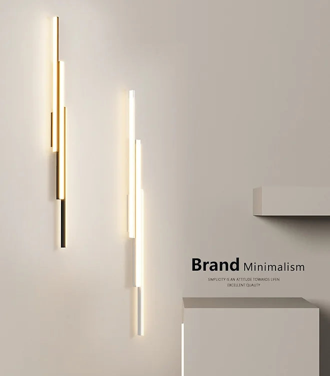 LED Minimalism Linear Modern Wall Light