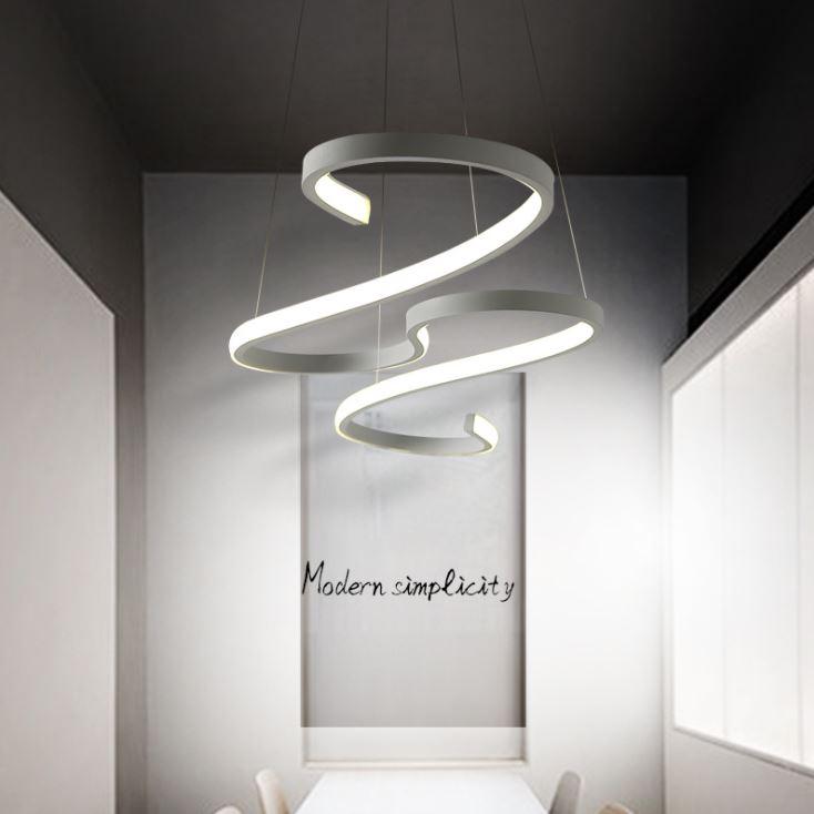 LED Modern Simplicity S Design Aluminum Pendant Light