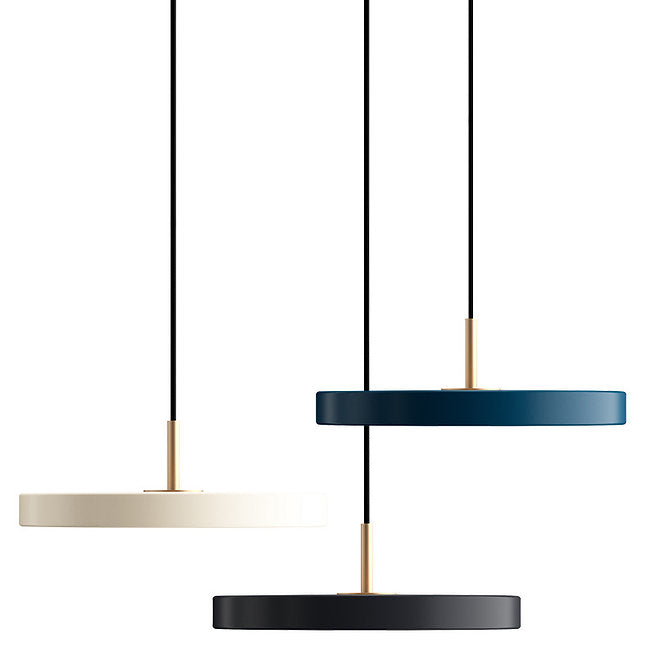 LED Macaroon Disc Round Decorative Pendant Light
