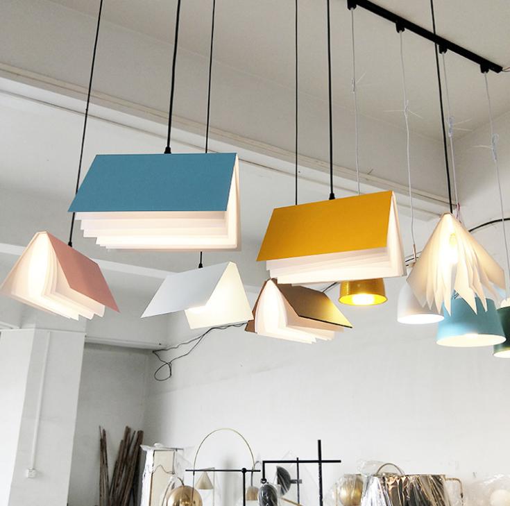 LED Book Design Pendant Light