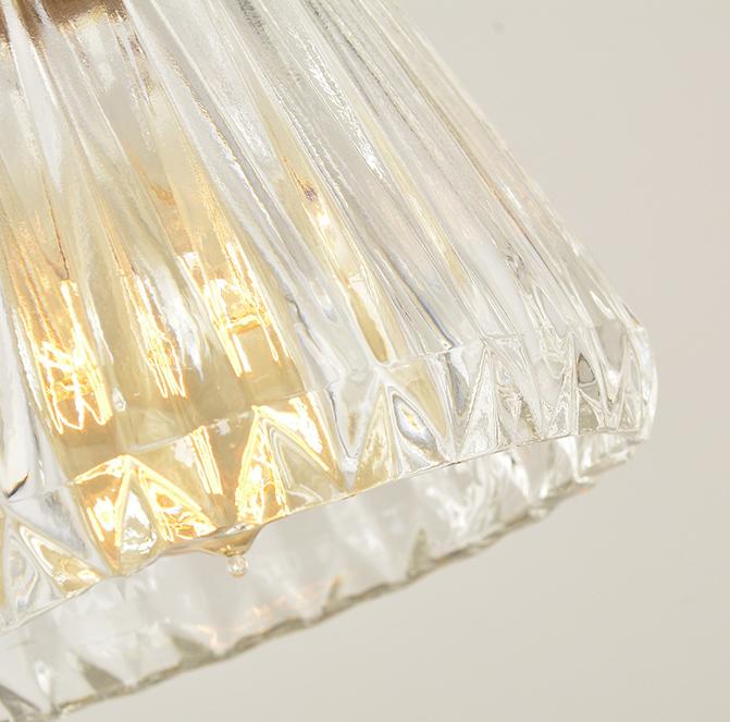 LED Japanese Style Glass Pendant Light