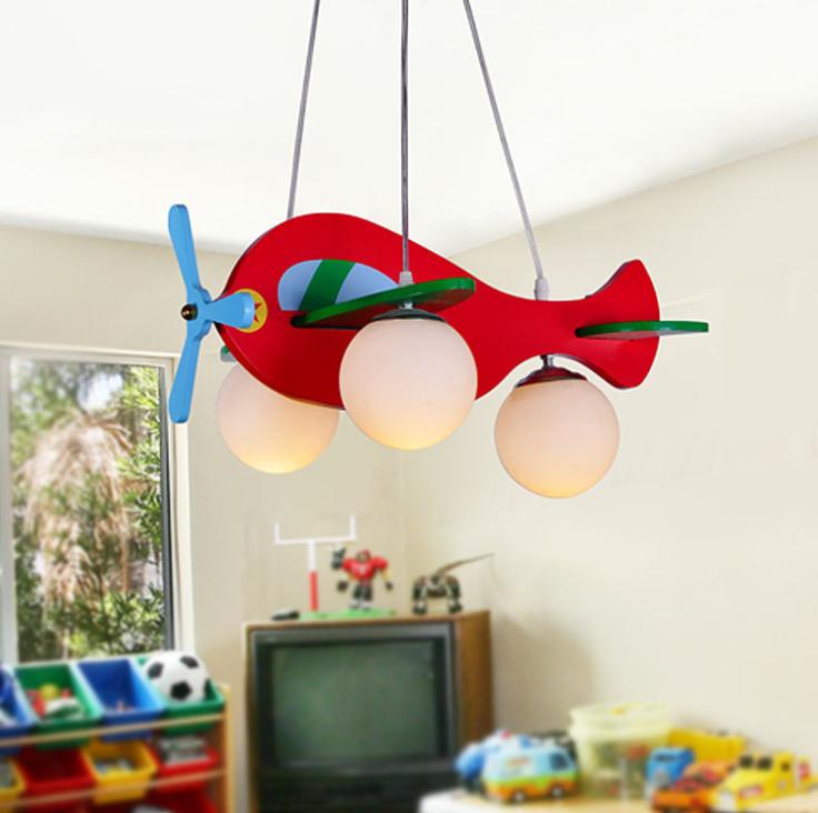 Airplane Design LED Pendant for Children's Bedroom