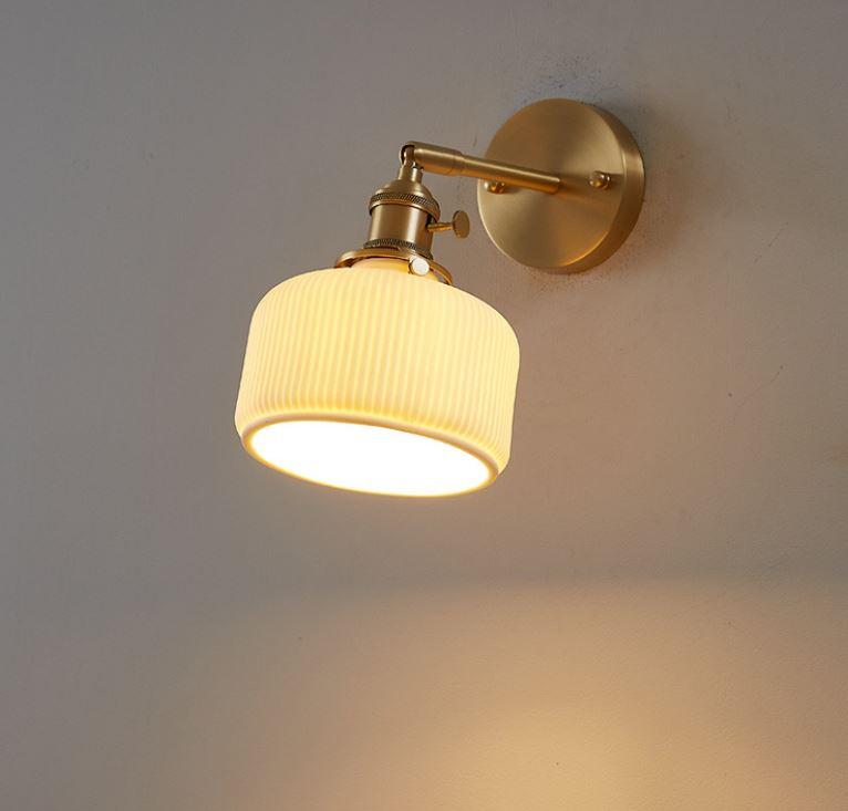 LED Retro Ceramic Wall Light