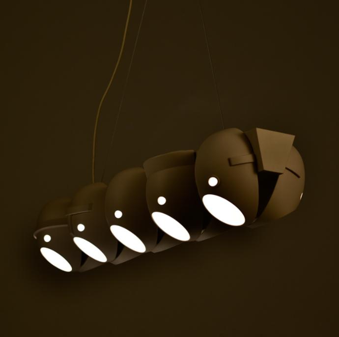 LED Modern Creative  Mask Design Linear Pendant Light