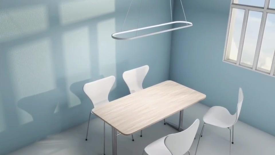 LED Post-modern Halo Design Office Pendant Light