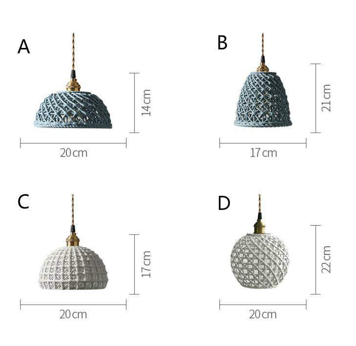 LED Ceramic Japanese Design Pendant