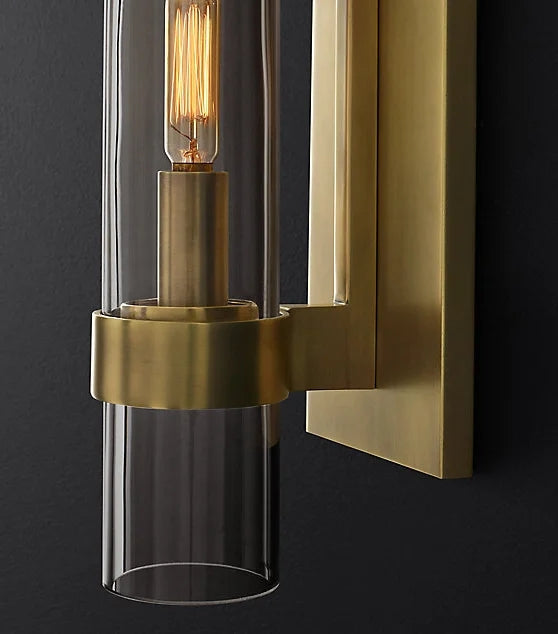 LED Glass Cylinder Design Decorative Wall Light