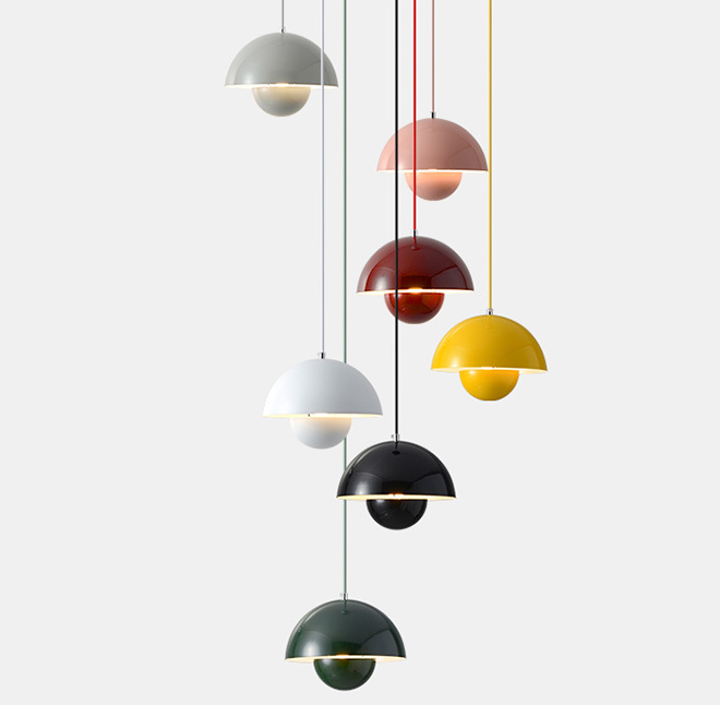 LED Mushroom Design Modern Pendant Light