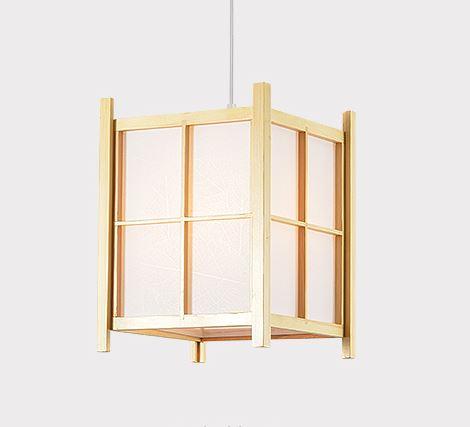 Wood Japanese Style Pendant Light
