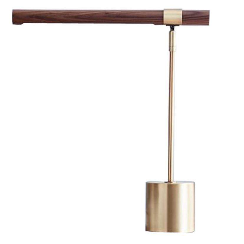 LED Metal Wood Table Lamp