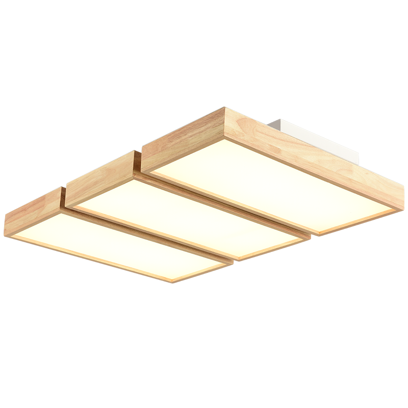 Wooden Zen Rectangular Ceiling Light - Catalogue.com.sg