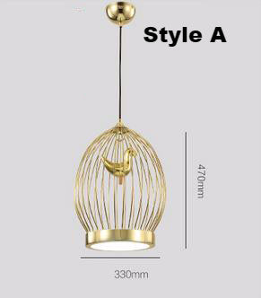 Gold Bird Cage Pendant Light - Catalogue.com.sg
