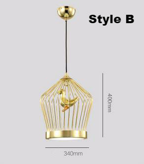 Gold Bird Cage Pendant Light - Catalogue.com.sg